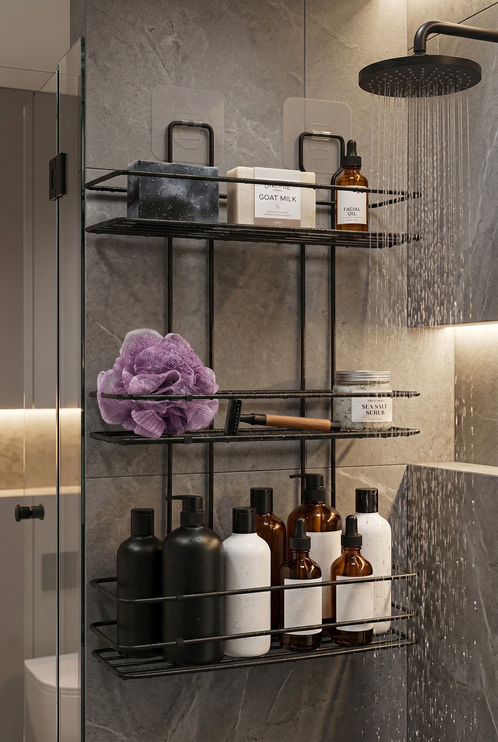 Filora Home Dikdörtgen 3 Katlı Şampuanlık — modern İskandinav mutfağında kullanım görünümü