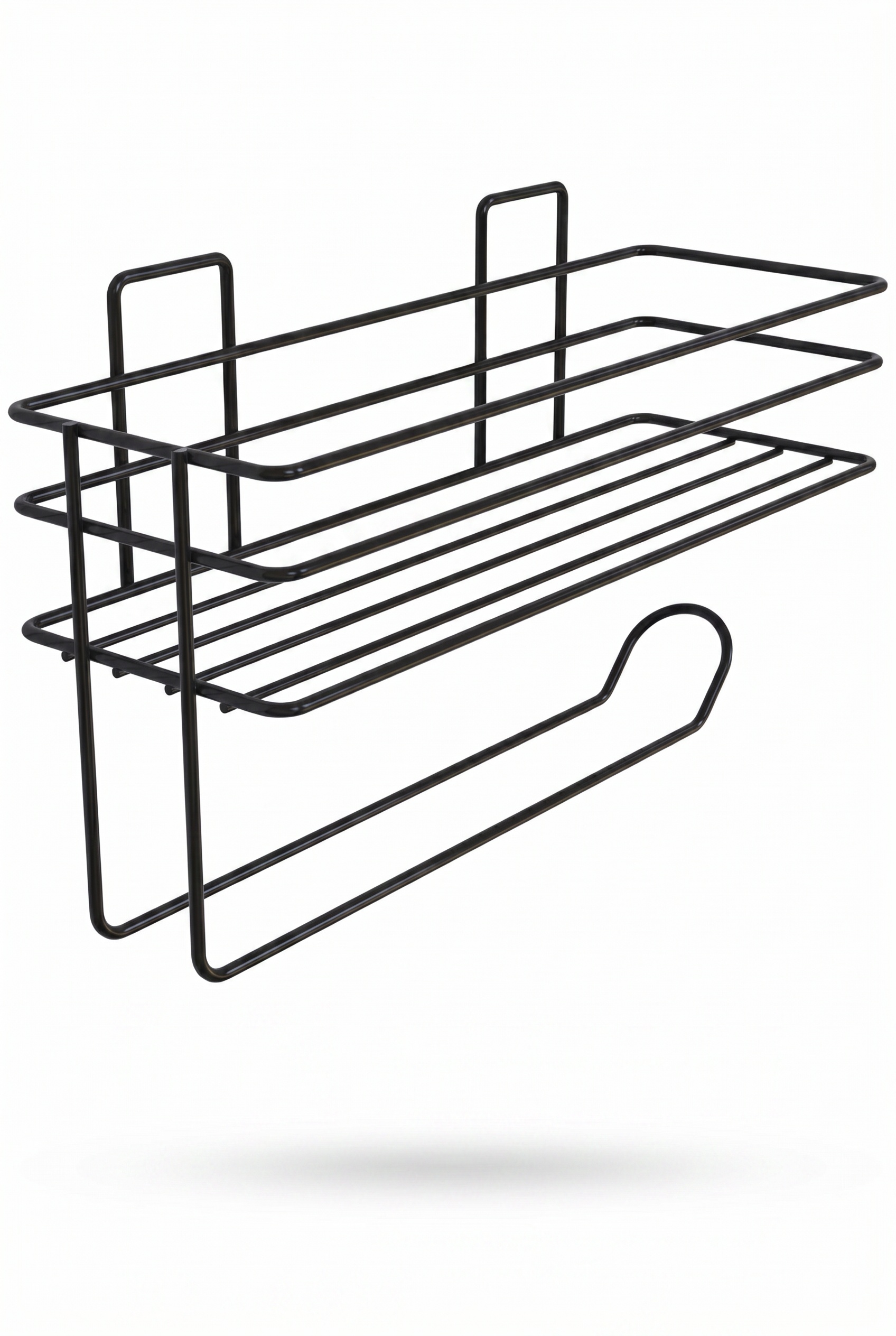 Filora Home Raflı Dikdörtgen Havlu Kağıtlığı — beyaz arka plan – stüdyo çekim