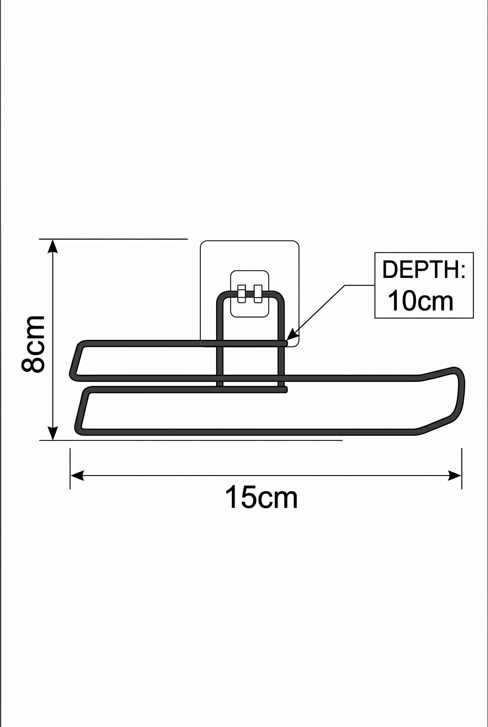 Filora Home Tekli Havlu Kağıtlığı — ürün boyutları ve ölçüleri